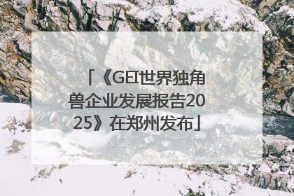 《GEI世界独角兽企业发展报告2025》在郑州发布