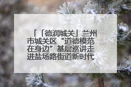 「德润城关」兰州市城关区“道德模范在身边”基层巡讲走进盐场路街道新时代文明实践所