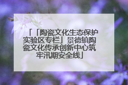 「陶瓷文化生态保护实验区专栏」景德镇陶瓷文化传承创新中心筑牢汛期安全线