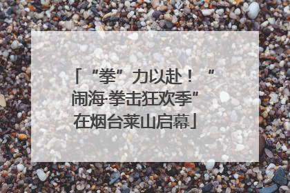 “拳”力以赴！“闹海·拳击狂欢季”在烟台莱山启幕