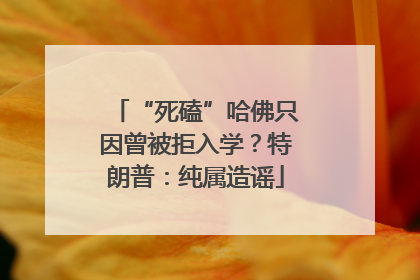 “死磕”哈佛只因曾被拒入学？特朗普：纯属造谣