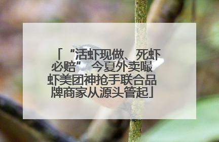 “活虾现做、死虾必赔” 今夏外卖嘬虾美团神抢手联合品牌商家从源头管起