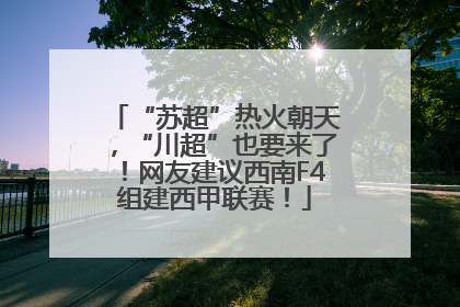 “苏超”热火朝天，“川超”也要来了！网友建议西南F4组建西甲联赛！