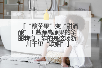 “酸苹果”变“甜酒酿”！盐源高原果的华丽转身，靠的是这场浙川千里“联姻”