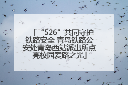 “526”共同守护铁路安全 青岛铁路公安处青岛西站派出所点亮校园爱路之光