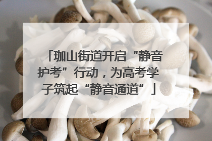 珈山街道开启“静音护考”行动，为高考学子筑起“静音通道”