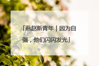 燕赵新青年｜因为自强，他们闪闪发光