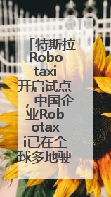 特斯拉Robotaxi开启试点，中国企业Robotaxi已在全球多地驶入日常生活