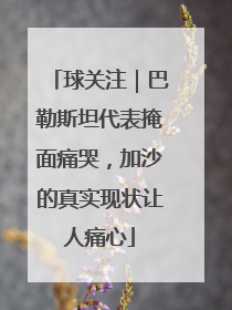 球关注｜巴勒斯坦代表掩面痛哭，加沙的真实现状让人痛心