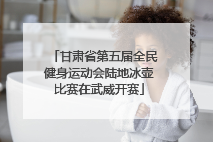 甘肃省第五届全民健身运动会陆地冰壶比赛在武威开赛