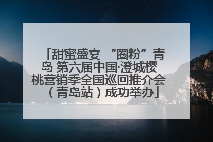 甜蜜盛宴 “圈粉”青岛 第六届中国·澄城樱桃营销季全国巡回推介会（青岛站）成功举办