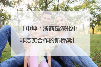 申坤：浙商是深化中非务实合作的新桥梁