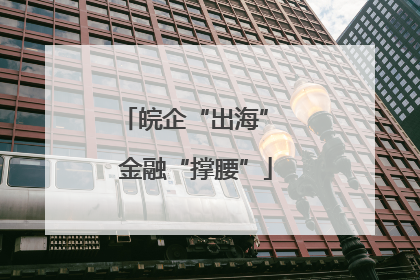 皖企“出海” 金融“撑腰”