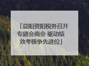 益阳资阳税务召开专题会商会 驱动绩效考核争先进位