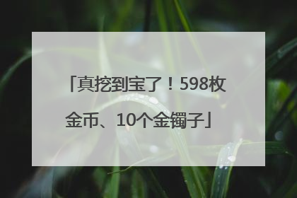 真挖到宝了！598枚金币、10个金镯子