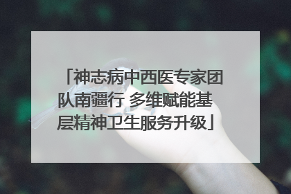 神志病中西医专家团队南疆行 多维赋能基层精神卫生服务升级