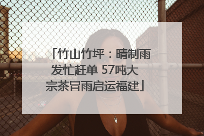 竹山竹坪：晴制雨发忙赶单 57吨大宗茶冒雨启运福建