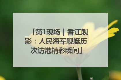 第1现场｜香江舰影：人民海军舰艇历次访港精彩瞬间