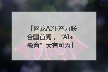 网龙AI生产力联合国首秀，“AI+教育”大有可为