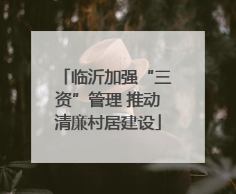 临沂加强“三资”管理 推动清廉村居建设