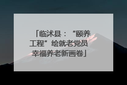 临沭县：“颐养工程”绘就老党员幸福养老新画卷