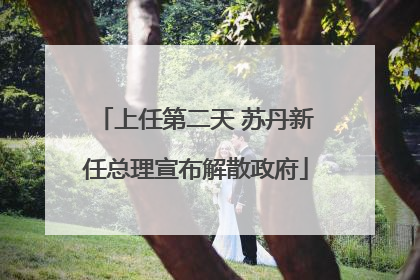 上任第二天 苏丹新任总理宣布解散政府