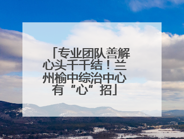 专业团队善解心头千千结！兰州榆中综治中心有“心”招