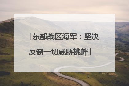 东部战区海军：坚决反制一切威胁挑衅