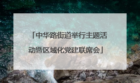 中华路街道举行主题活动暨区域化党建联席会