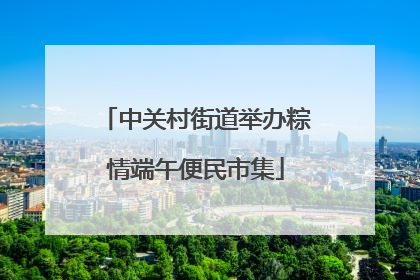 中关村街道举办粽情端午便民市集