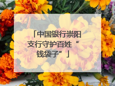 中国银行崇阳支行守护百姓“钱袋子”