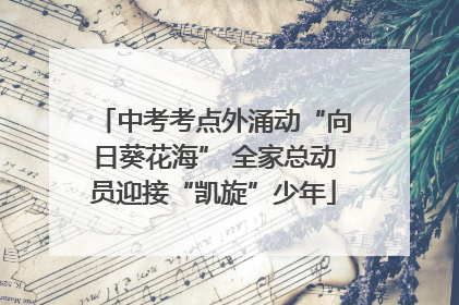 中考考点外涌动“向日葵花海” 全家总动员迎接“凯旋”少年