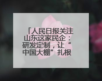 人民日报关注山东这家民企：研发定制，让“中国大棚”扎根全球40余国