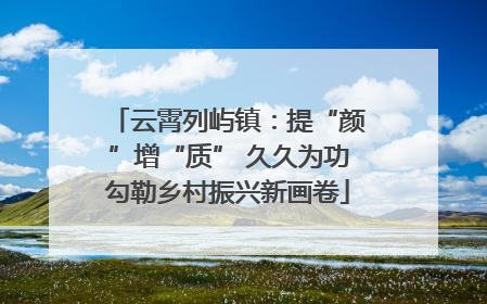 云霄列屿镇：提“颜”增“质” 久久为功勾勒乡村振兴新画卷