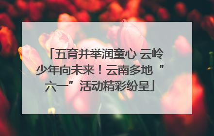 五育并举润童心 云岭少年向未来！云南多地“六一”活动精彩纷呈