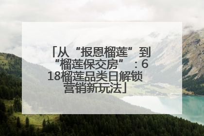 从“报恩榴莲”到“榴莲保交房”：618榴莲品类日解锁营销新玩法