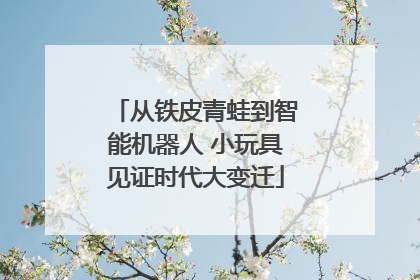 从铁皮青蛙到智能机器人 小玩具见证时代大变迁