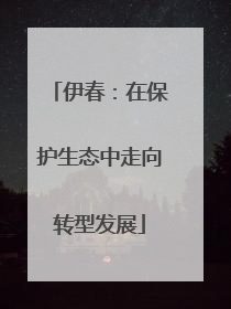 伊春：在保护生态中走向转型发展