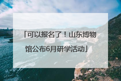 可以报名了！山东博物馆公布6月研学活动