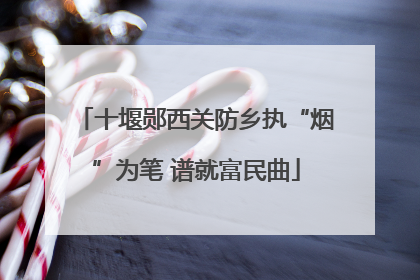 十堰郧西关防乡执“烟”为笔 谱就富民曲