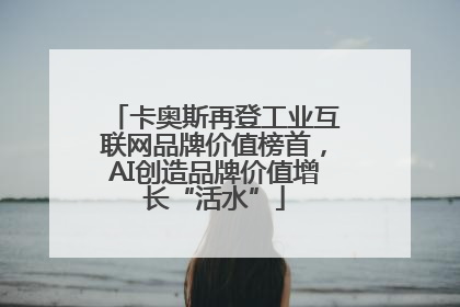 卡奥斯再登工业互联网品牌价值榜首，AI创造品牌价值增长“活水”