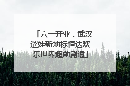 六一开业，武汉遛娃新地标恒达欢乐世界超前剧透