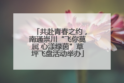 共赴青春之约，南通崇川“飞你莫属 心漾绿茵”草坪飞盘活动举办