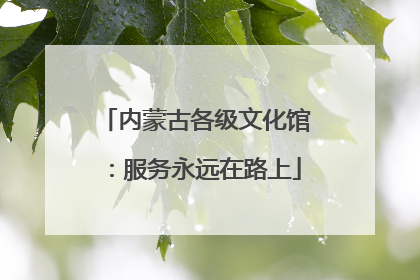 内蒙古各级文化馆：服务永远在路上
