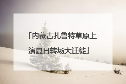 内蒙古扎鲁特草原上演夏日转场大迁徙