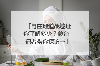 冉庄地道战遗址你了解多少？总台记者带你探访→