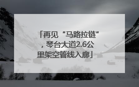 再见“马路拉链”，琴台大道2.6公里架空管线入廊