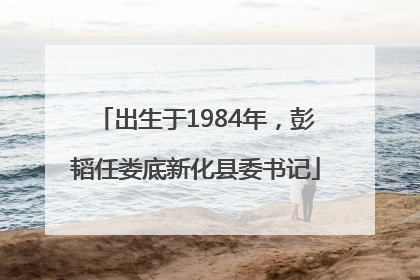 出生于1984年，彭韬任娄底新化县委书记