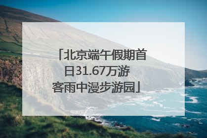 北京端午假期首日31.67万游客雨中漫步游园