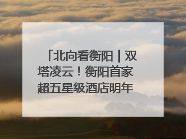 北向看衡阳｜双塔凌云！衡阳首家超五星级酒店明年6月开业